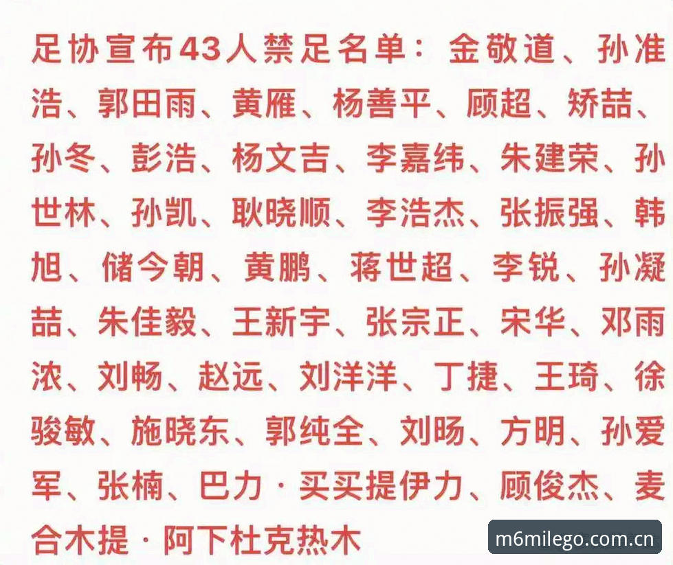 足协重磅罚单深度解读：从禁足名单看中国足球生态变革实用指南